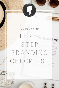 three step branding checklist