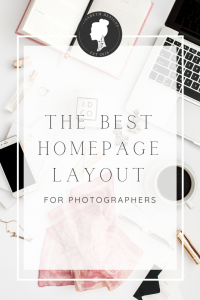 the best homepage layout for photographers