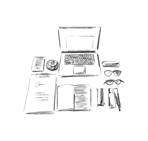 desk illustration